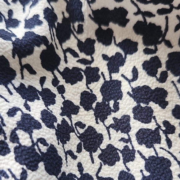 Monteau Los Angeles Black White Floral Mini Dress Square Neck Size M - Picture 9 of 9